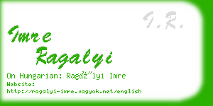 imre ragalyi business card